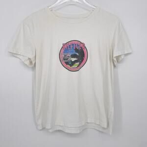 Tommy Hilfiger Shirt Y2K 2000s Women's M White Short Sleeve Tee Adult Vintage